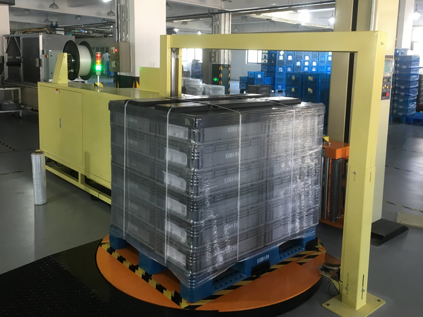 穿劍式（shì）棧板打包機